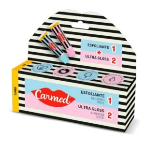 Kit Carmed SOS Esfoliante + Ultra Gloss - Sabor Algodão Doce