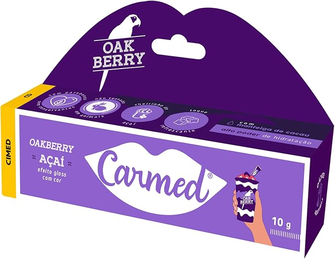 Carmed Oakberry Açaí Hidratante Labial com cor 10g - Imagem 2
